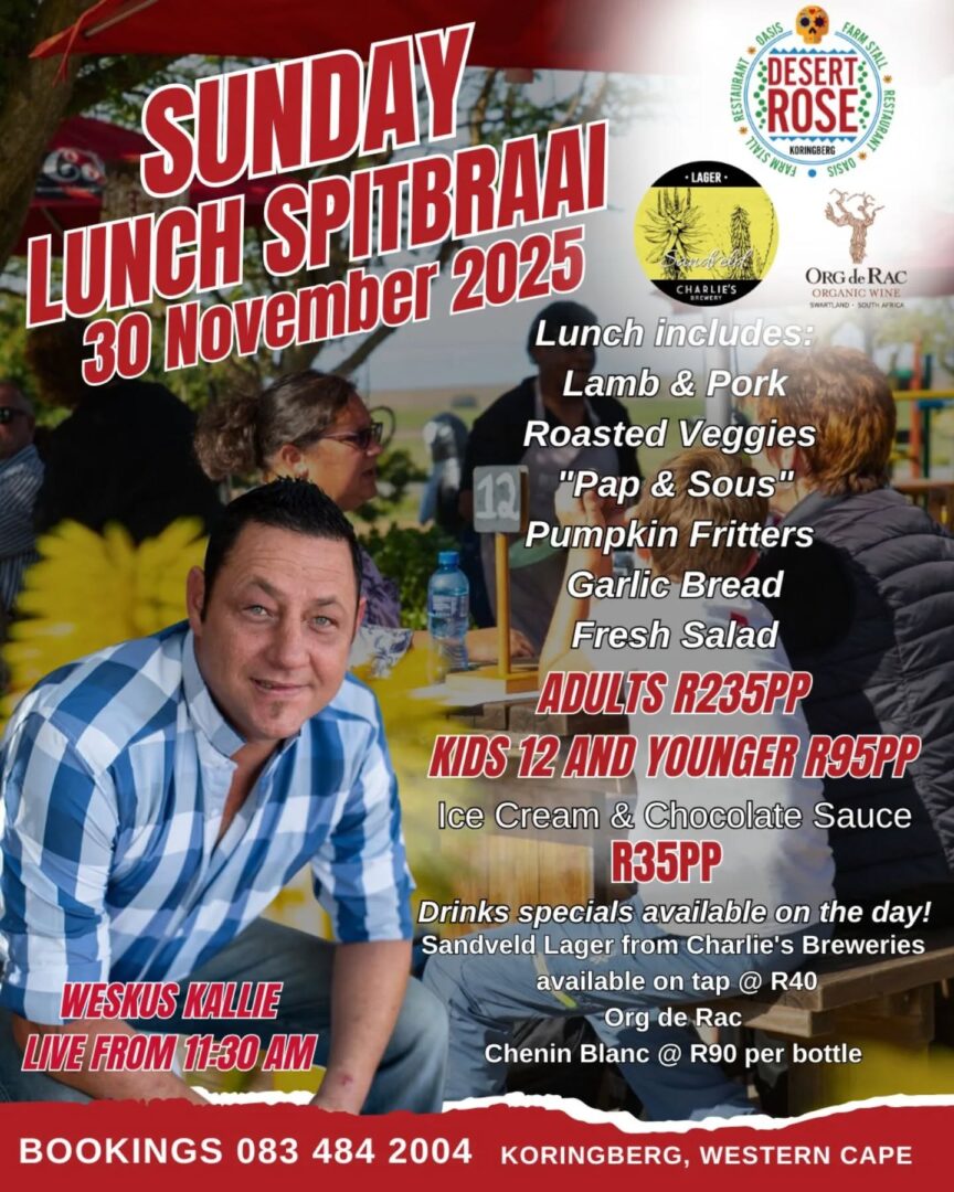 Desert Rose Sunday Spitbraai