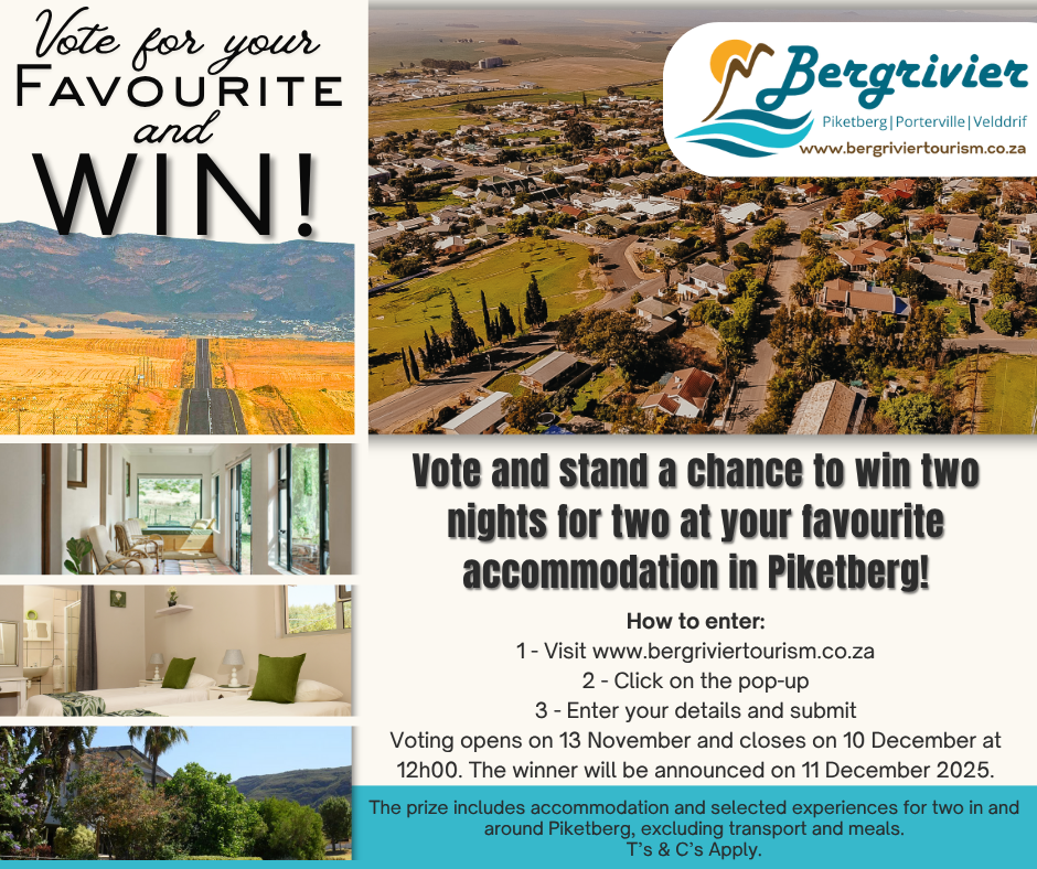 Vote for your Favourite Accommodation in Piketberg