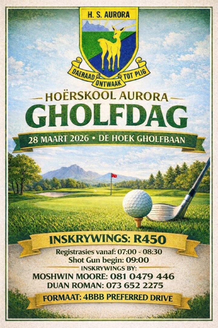 Hoërskool Aurora Gholfdag 28 Mrt