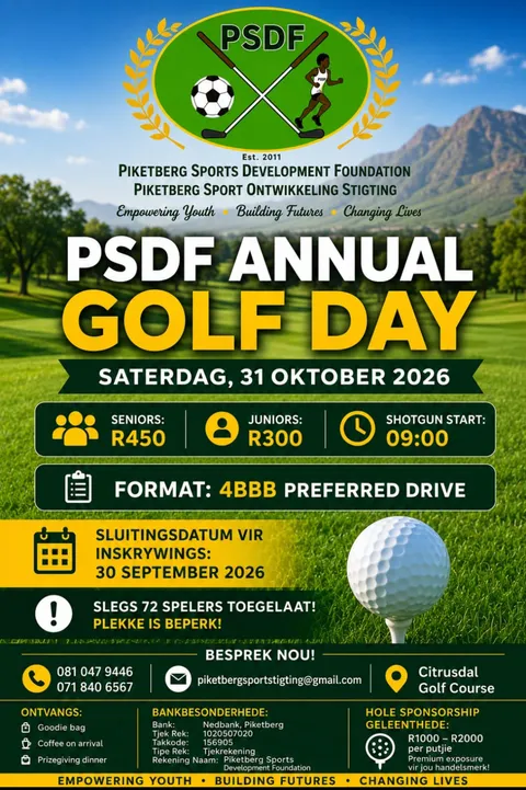 Piketberg Sports Development Foundation Annual Gold Day